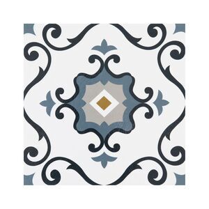 Retro Elegance 12x12 Self Adhesive Vinyl Floor Tile - Slate - 20 Tiles/20 sq.